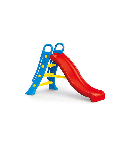 Red garden slide